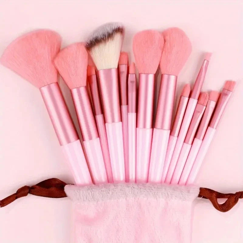 13-teiliges Premium-Make-up-Pinsel-Set aus synthetischen Nylonborsten – Weich, sanft und tierversuchsfrei für makellose Foundation, Rouge, Puder,