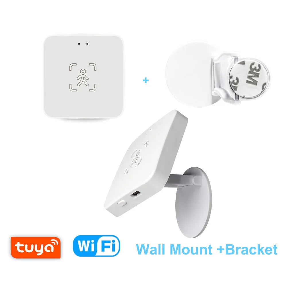 Tuya WiFi / Zigbee Human Presence Detector 24G,Luminance/Distance Detection, Smart Human Body PIR Sensor Support Home Assistant - Shoppiline