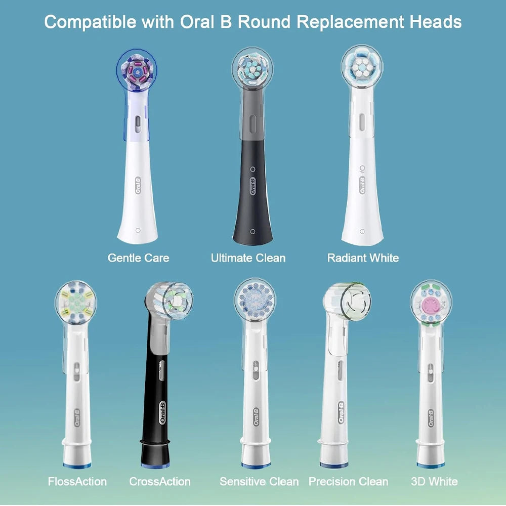 Toothbrush Dustproof Covers Caps Compatible with Braun Oral B Replacement Heads and iO Series Electric Toothbrush Head Protector