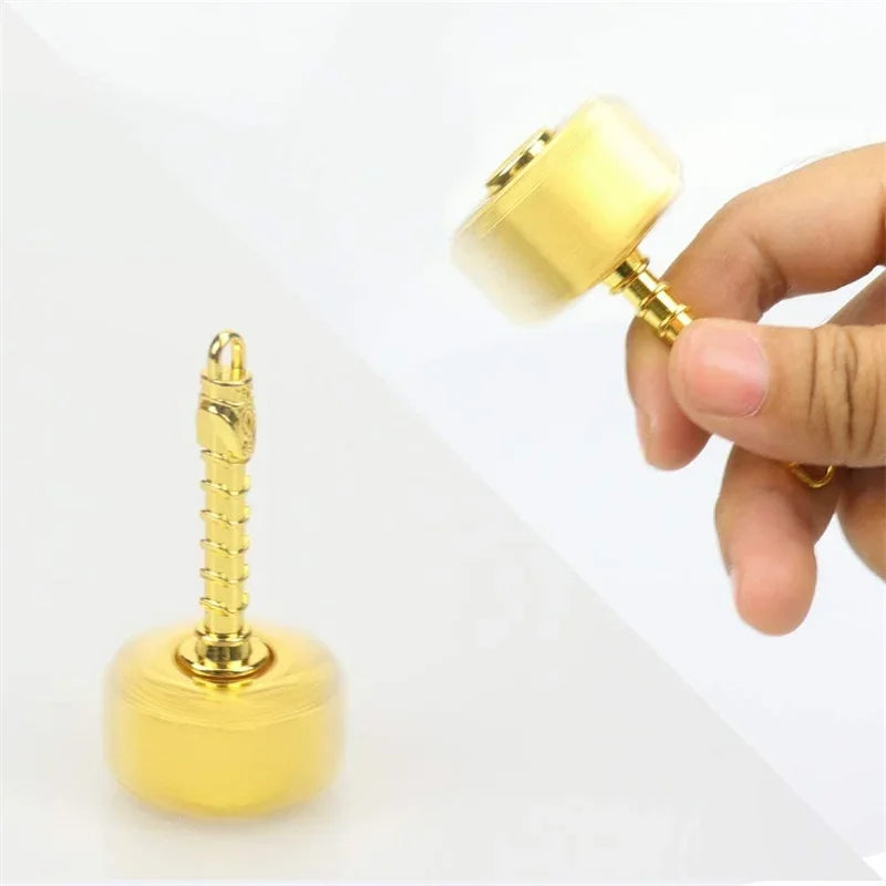 Kreisel-Fidget-Spinner aus Metalllegierung für Erwachsene, Anti-Stress-Spielzeug, Fingergyroskop, Anti-Angst-Metallhammer-Spielzeug