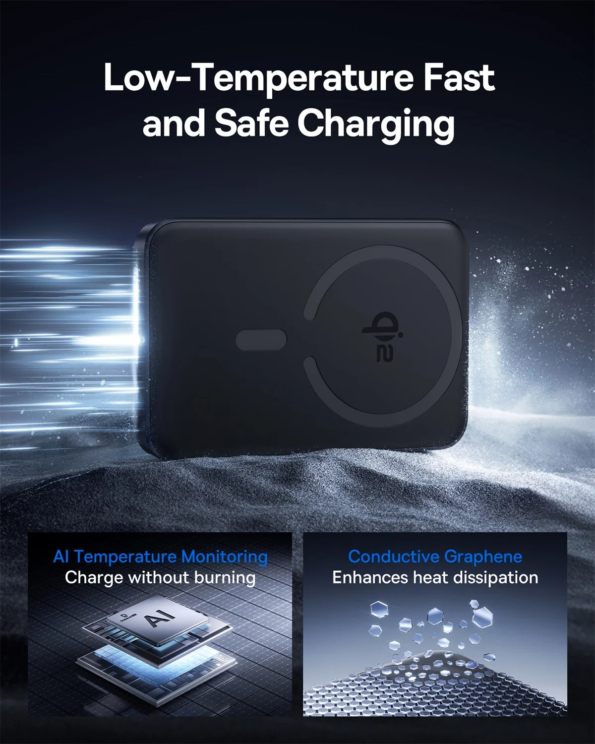 Baseus Qi2 Magnetic Power Bank 10000mah 15W Wireless Charging 22.5W Wired Charge Qi2-Certified for iPhone 16 15 14 13 12 Pro Max - Shoppiline