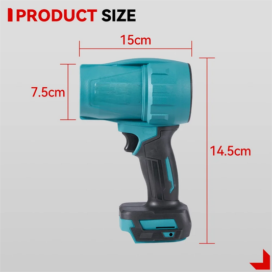 200M/S 2000W Brushless Turbo Fan Blowers Electric Handheld Jet Fan Snow Leaf Dust Blowing Tool for 21V 18V Battery - Shoppiline