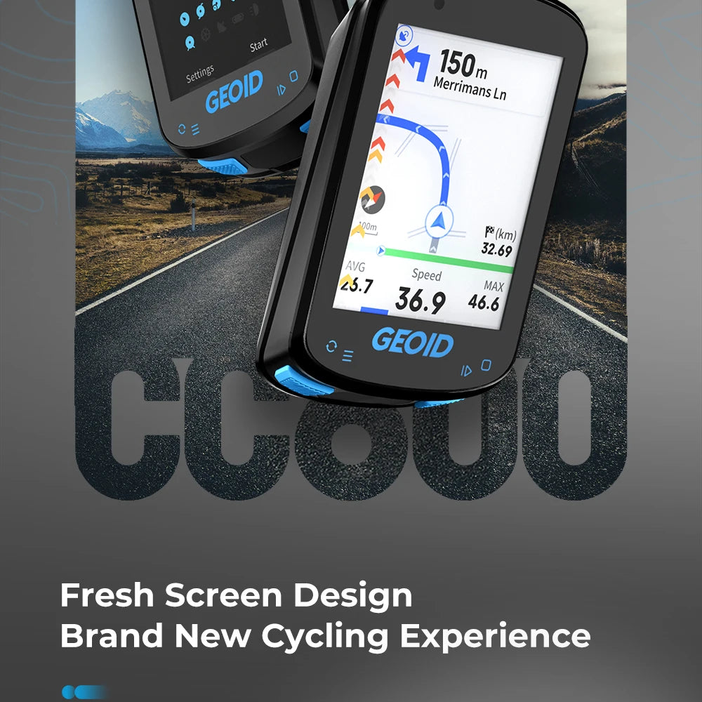 GEOID CC600 Route Navigation Bicycle GPS Computer 11 Languages Wireless Bike Speedometer Automatical WIFI ANT+ Odometer - Shoppiline