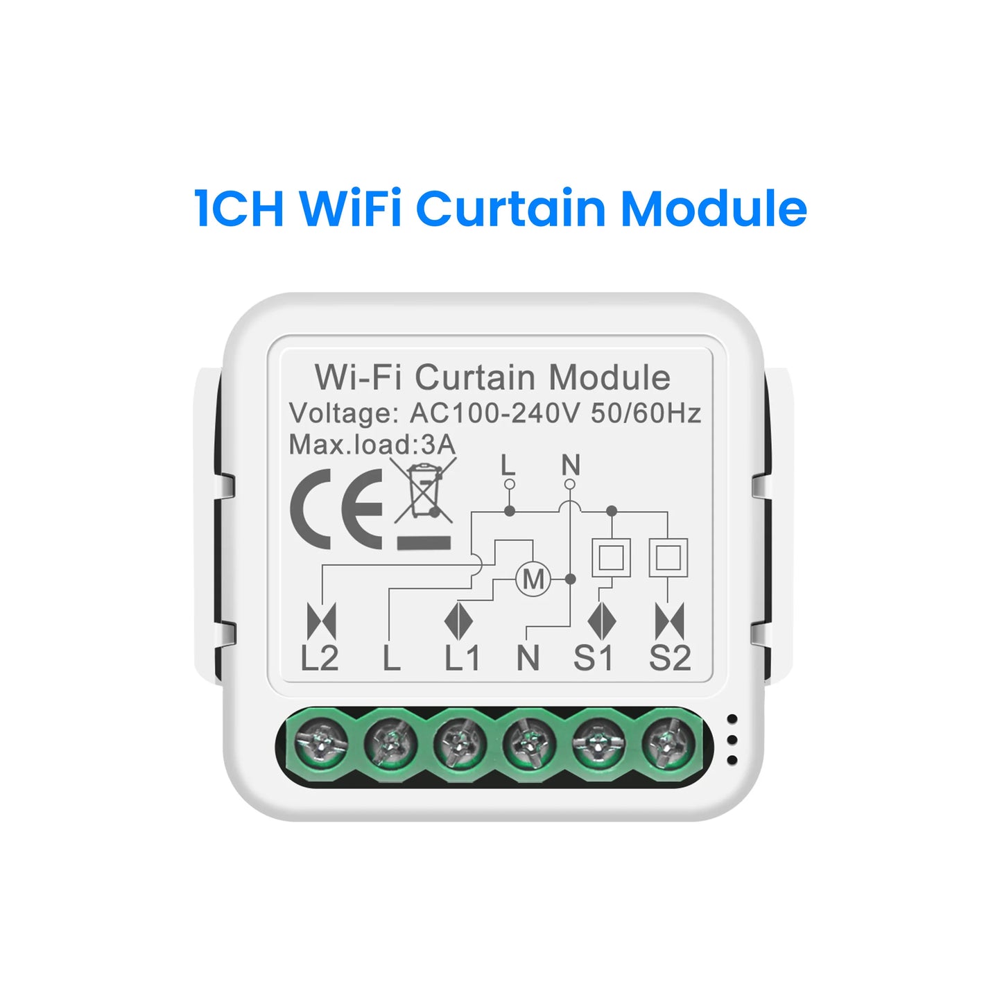 GIRIER Tuya Smart Wi-Fi RF433 ZigBee Curtain Switch Module for Electric Roller Shutter Blind Motor 1/2CH Works Hey Google Alexa