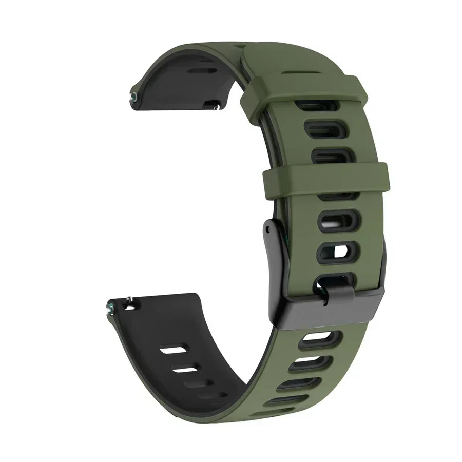 20mm 22mm Strap For Samsung galaxy watch 7 6 5 4 5 pro 44mm/40mm Silicone bracelet Huawei Watch gt 2/3/4/2e Amazfit bip strap