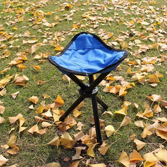 Portable Outdoor Folding Three-Legged Stool for Camping & Fishing