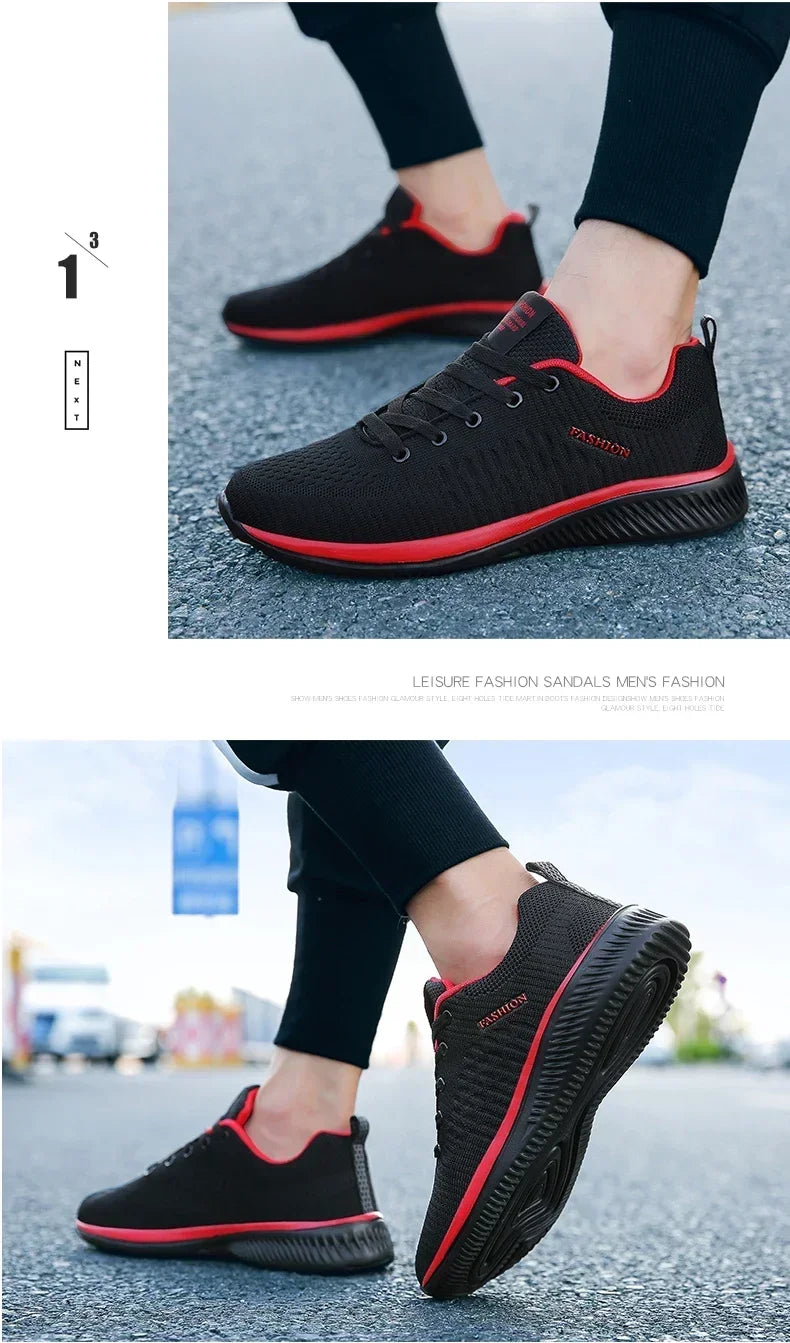 2026 Men Running Walking Knit Shoe Casual Sneakers Breathable Sports Running Athletic Gym Lightweight Outdoor Women Shoes Size
