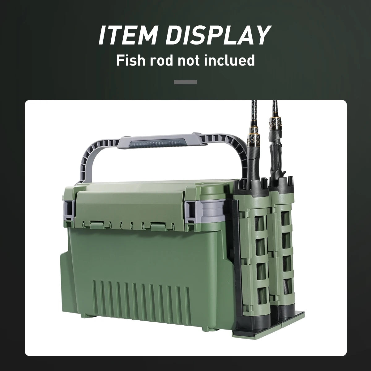 Large Fishing Tackle Box Multifunction Capacity Stand Rod Holder Cup Holder High Quality Plastic Egi Box Fishing Box - Shoppiline