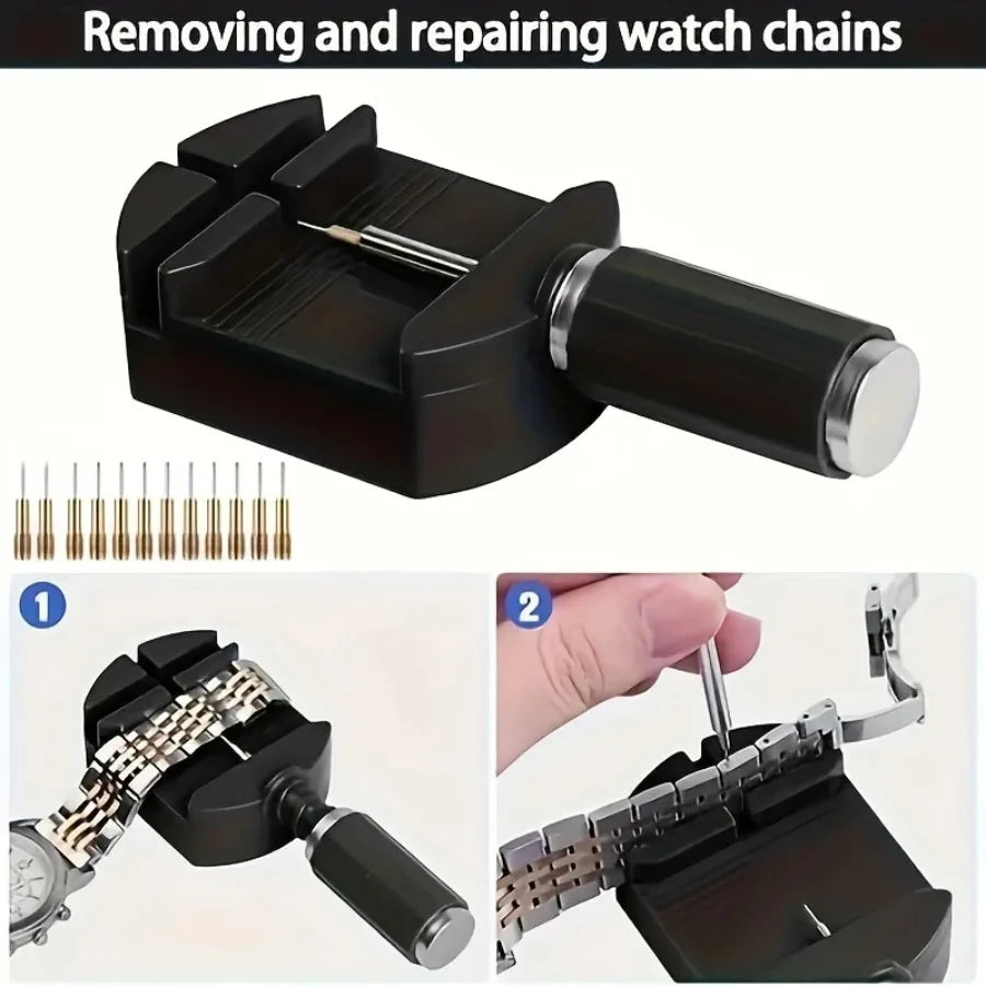 Uhrenarmband-Kürzer, Uhrenarmband-Werkzeugset, Uhrenarmband-Glieder-Entferner, Reparatur-Werkzeugset zur Anpassung von Uhrenarmbändern, Uhrenarmband-Kürzer