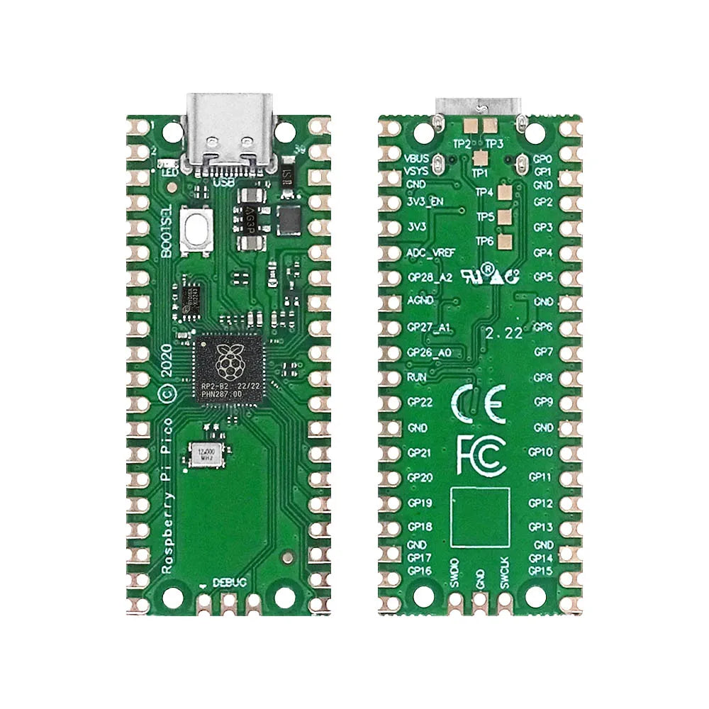 Carte Raspberry Pi Pico RP2040 PICO W double cœur 264 Ko ARM Micro-ordinateurs basse consommation Processeur Cortex-M0+ hautes performances