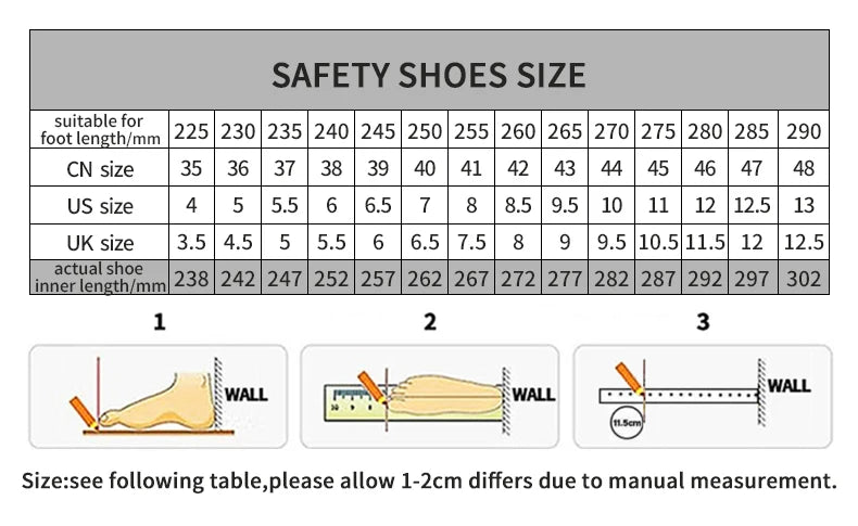 High-quality Safety Shoes Men Steel Wire Rotary Buckle Work Sneakers Indestructible Shoes Anti-smash Anti-puncture Work Shoes