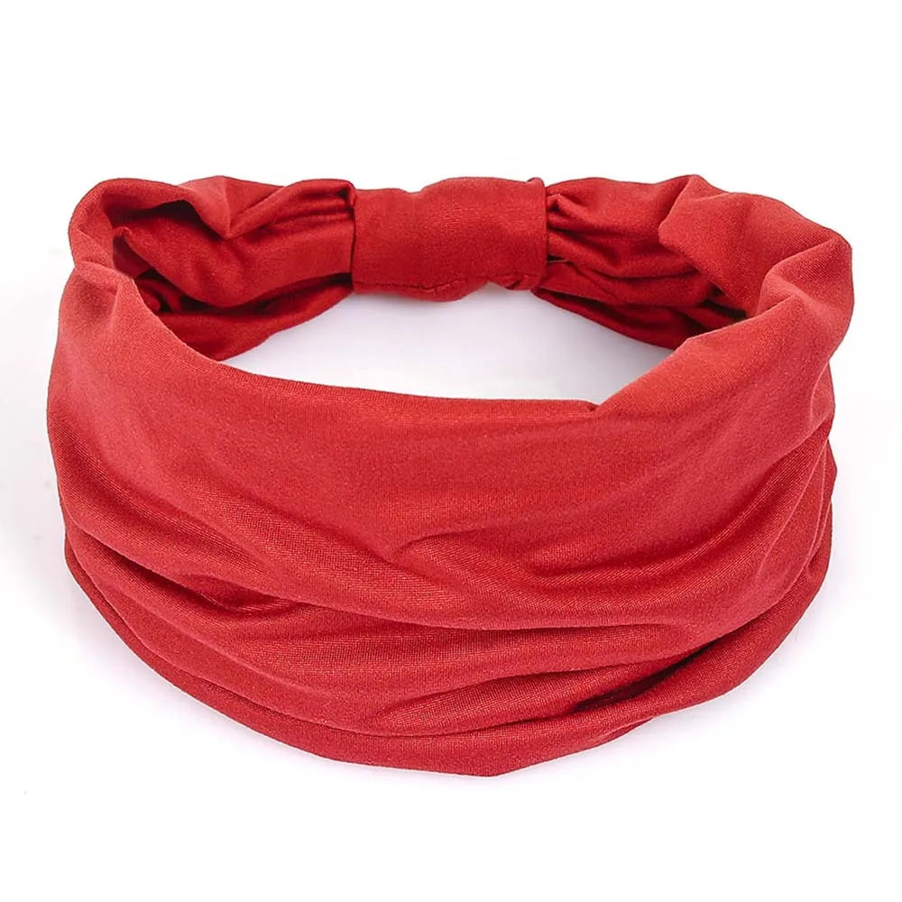 Bandeaux larges pour femmes, antidérapants, doux, élastiques, pour yoga, course, sport, entraînement, gym, turbans, bandanas