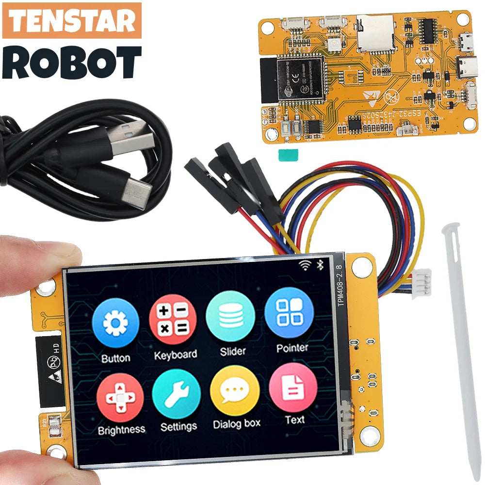 TENSTAR ESP32 LVGL WIFI&Bluetooth Development Board 2.8 "240*320 Smart Display Screen 2.8inch LCD TFT Module With Touch WROOM - Shoppiline