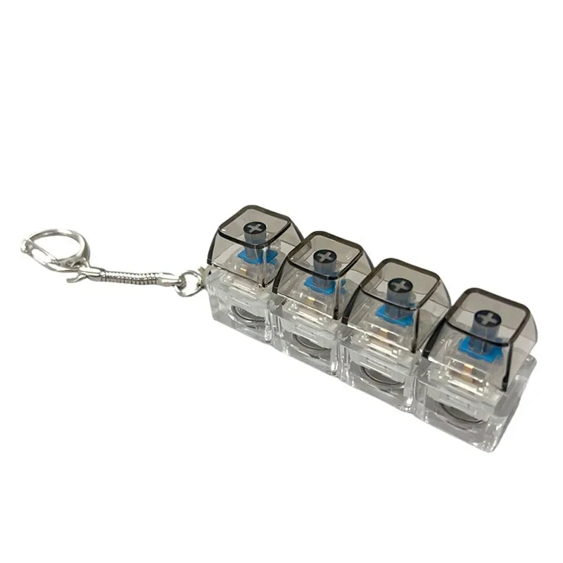 Keychain LED lights for relieving stress and anxiety, keychain keyboard toys, portable office desk accessories, office gifts