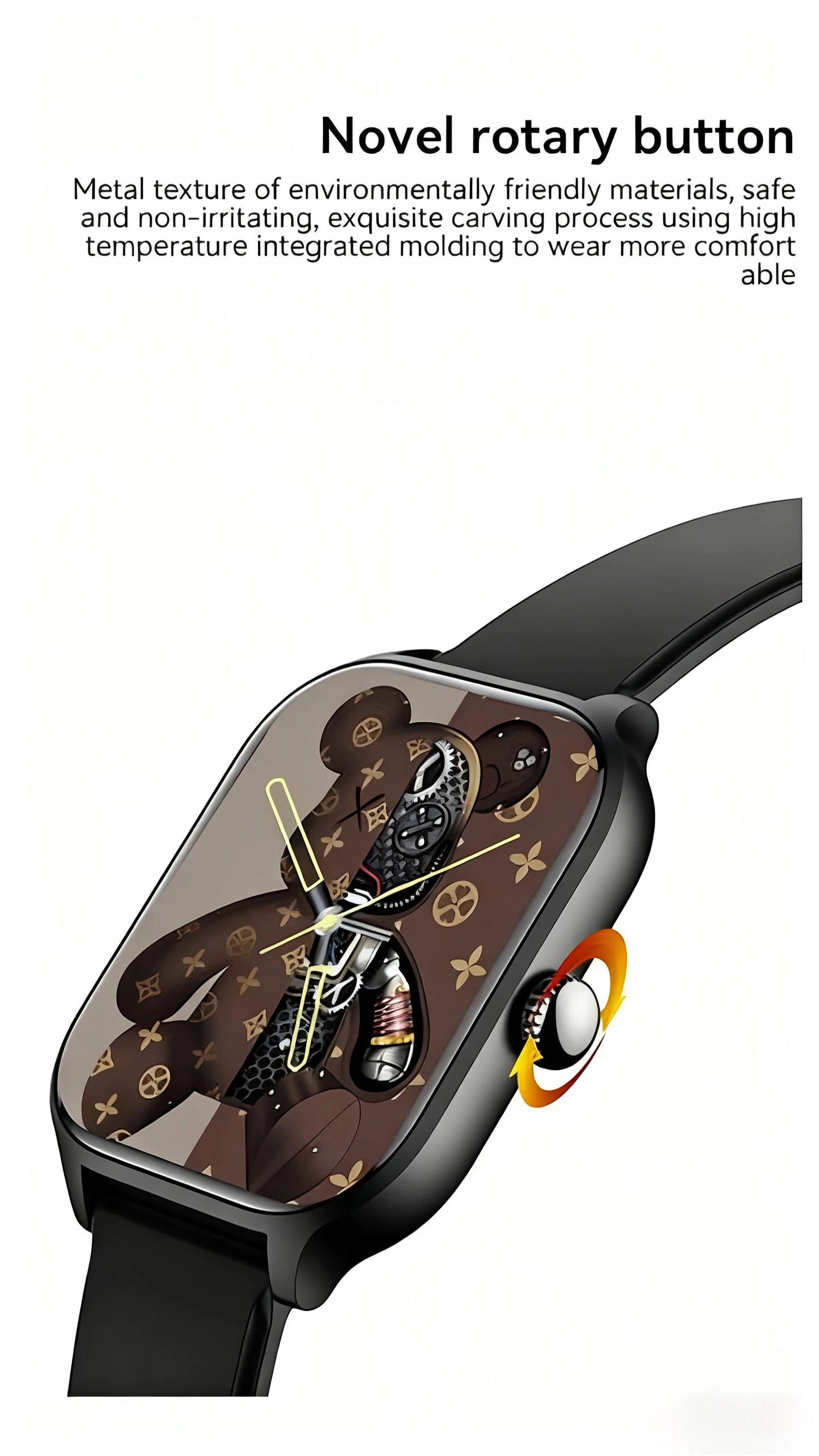 HOMEFISH H9 Intelligent Watch Bluetooth Call Remote Photography Sleep Monitoring Multiple Sports Modes Heart Rate Blood