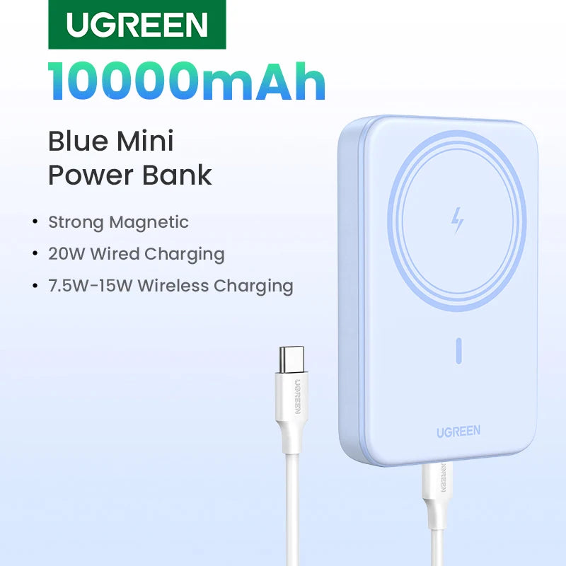 UGREEN PD20W Power Bank Magnetic 10000mAh Portable Wireless Fast Charging PowerBank for Magsafe for iPhone 17 15 Pro Max 16 Pro - Shoppiline