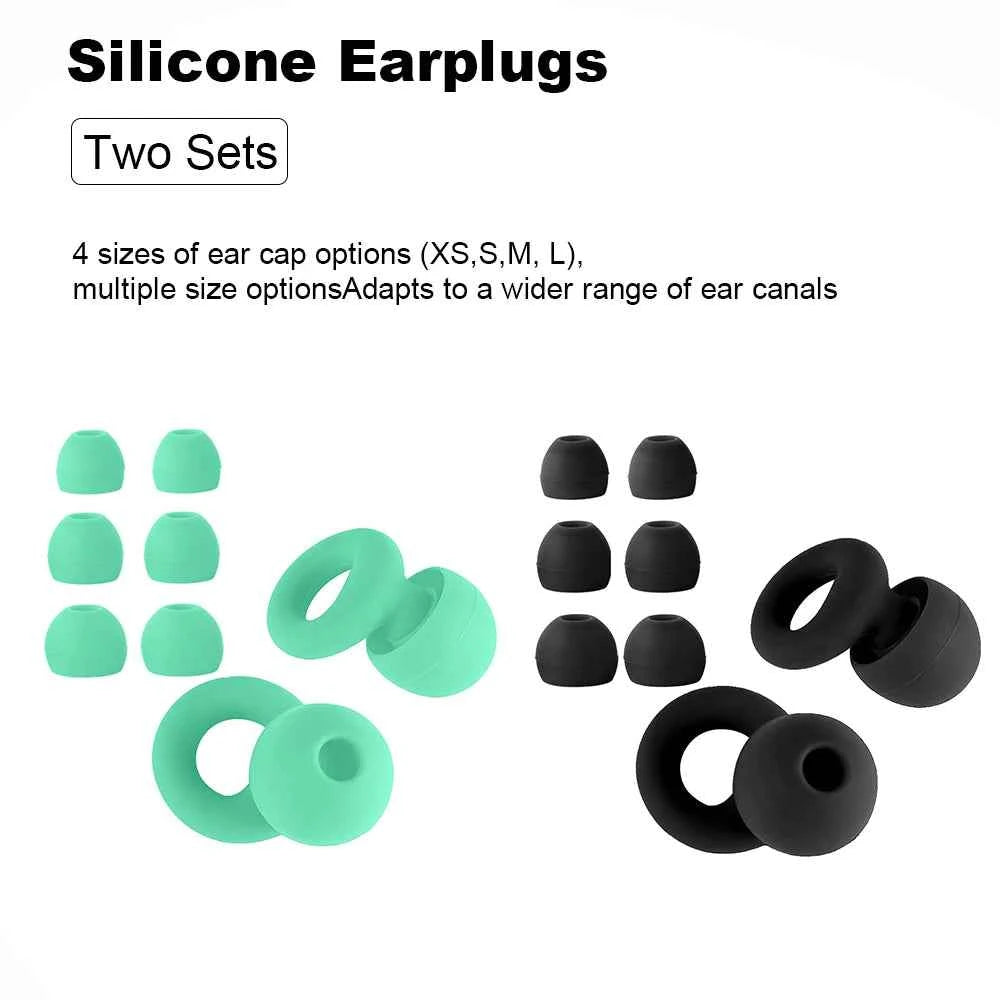 HUAK Concert Ear Plugs, High Fidelity Noise Cancelling Silicone Ear Plugs, Reusable Ear Plugs for Musicians, , Focus and Sleep