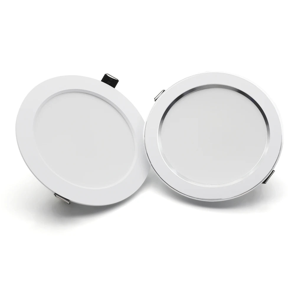 Spotlights LED Ceiling Downlight AC 220V 18W 15W 12W 9W 7W Recessed Round Lamp Spot LED Dowm Light Hidden Indoor Lighting Panel
