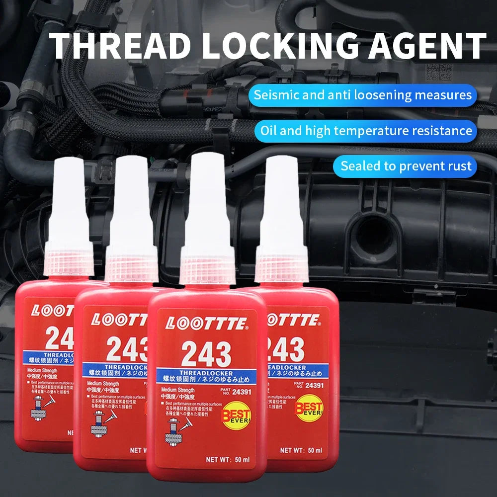 1/2/3pcs Threadlocker Screw Glue Quickly Cured Thread Locking Agent Anaerobic Adhesive Corrosion-Resistant Anti-Loosening Glue