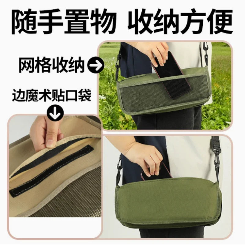 Lightweight Foldable Stool Shoulder Bag Design Collapsible Chair for Outdoor Camping & Fishing