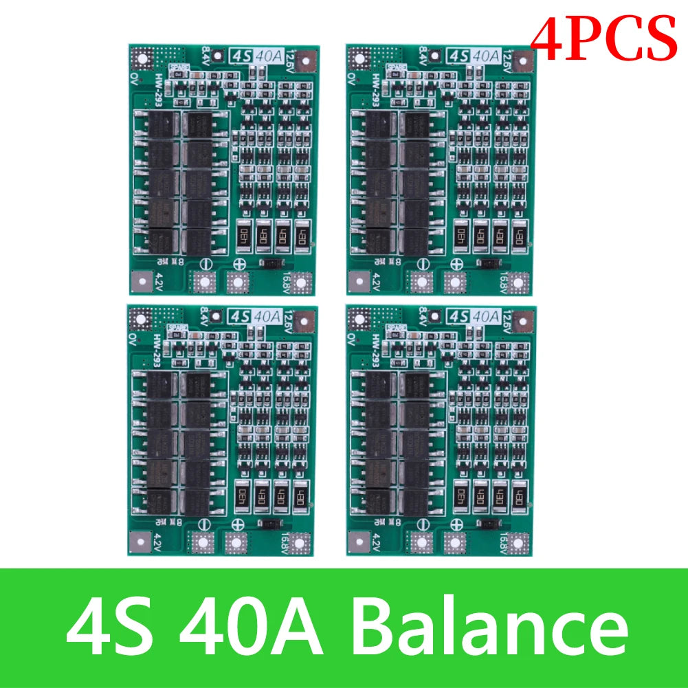BMS 3S/4S 5A 10A 20A 25A 40A 60A Li-ion Lithium Battery Charger Protection Board 18650 For Drill Motor 12V with Enhance/Balance - Shoppiline