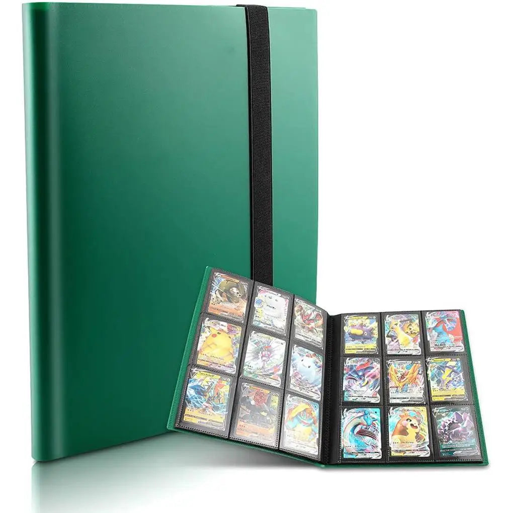 Collectible Card Binder Album 360 Card Holder 9 Pocket Trading Card Album Large-capacity Card Binder Notebook for Birthday