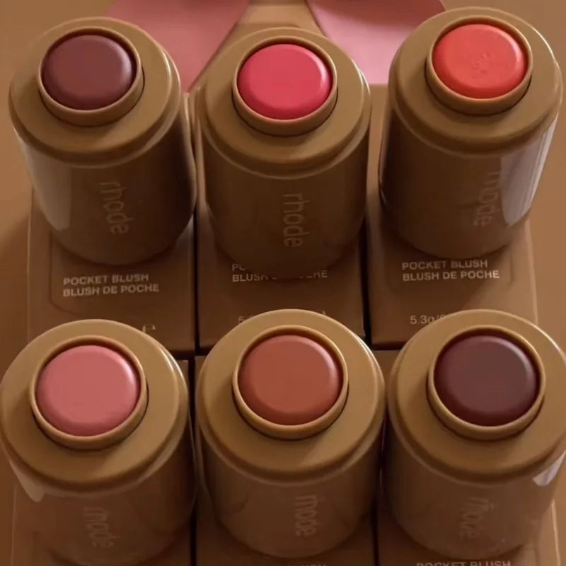 New Brand Case for iPhone 17 16 Blusher Rouge Powder Pocket Blush Lip Gloss Cheek Hydrating Stick Natural Cream Lipstick Makeup - Shoppiline