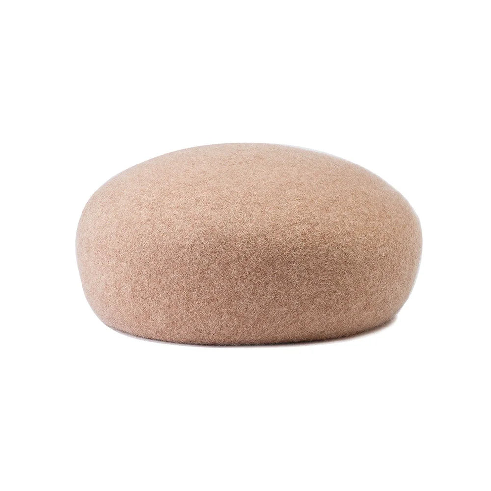 Vintage Hard Top Flat Fedoras Hats Women 100% Wool Felt Berets Hat Wedding Fascinator Caps Wedding Cocktail Party Pillbox Hat