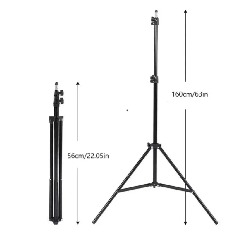 Foldable 56cm-160cm Extendable Mobile phone live support photo tripod multi-functional video recording selfie landing tripod - Shoppiline
