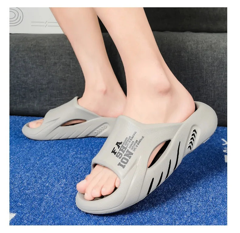 New Summer Man Massage Slippers 2026 Indoor Outdoor Beach Sandals Soft Bottom Casual Slippers Male Flip Flops Mens Sandals