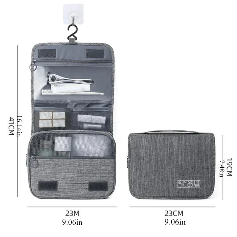 1PC Oxford Fabric Men Business Portable Storage Bag Toiletries Organizer Women Cosmetic Bag Waterproof Hanging Travel Wash Pouch