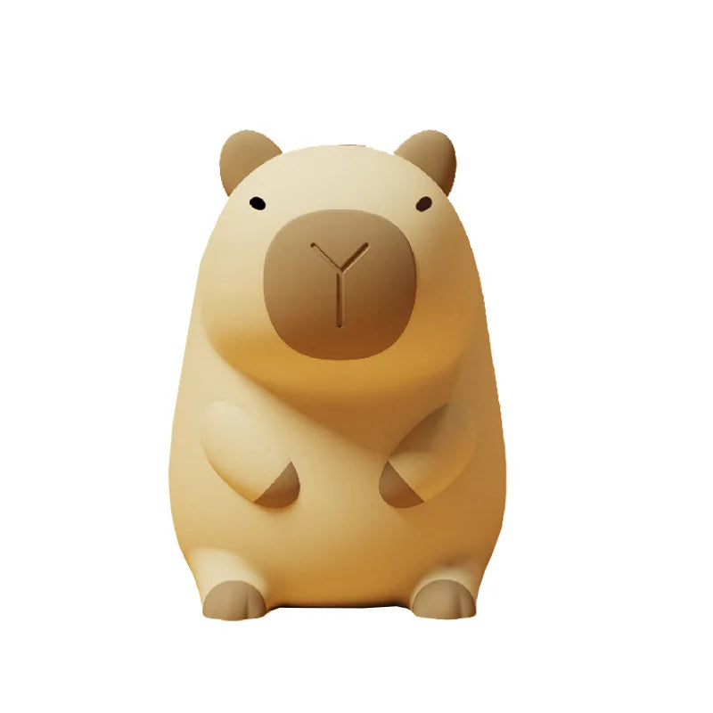 New Arrival Capybara Night Light Silicone Decorative Ornament Creative Gift Ambient Lamp for Home Decor Bedroom Desk Atmosphere - Shoppiline