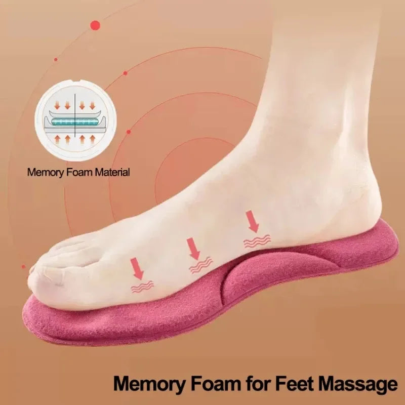 4D Massage Warme Stapel Schuhe Einlegesohlen Superweiche Latex Sportschuheinlagen für Füße Laufen Basketballschuhsohle Fußgewölbestütze Orthopädisch