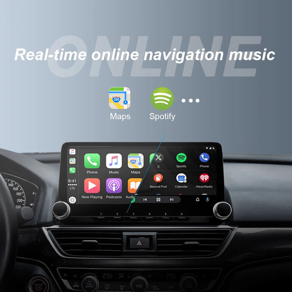 2026 NEW Wired to Wireless CarPlay and Android Auto 2 in 1 Mini Adapter 5GHz WiFi5 for 99% Original Wired CarPlay/Auto Cars