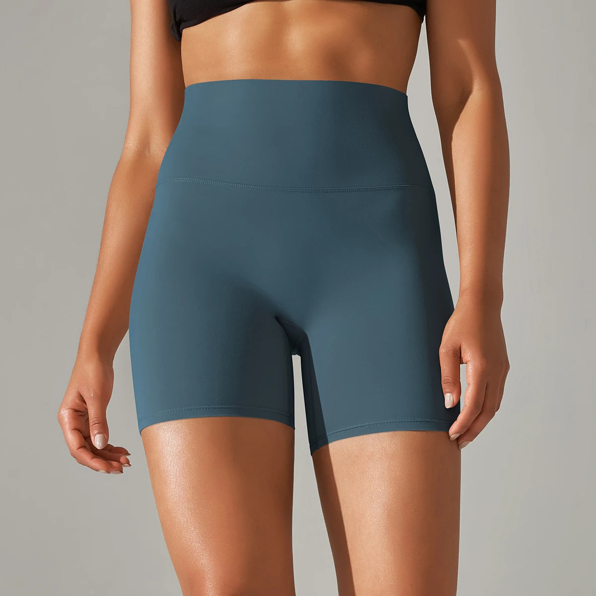 1PC Yoga Shorts Women Fitness Shorts Running Cycling Shorts Breathable Sports Leggings High Waist Summer Workout Gym Shorts
