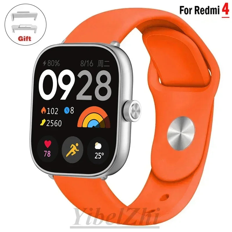 Sportarmband für Redmi Watch 4 Armband Smartwatch Armband Zubehör Weiches Silikon Armband Correa für Xiaomi Mi Band 8 Pro
