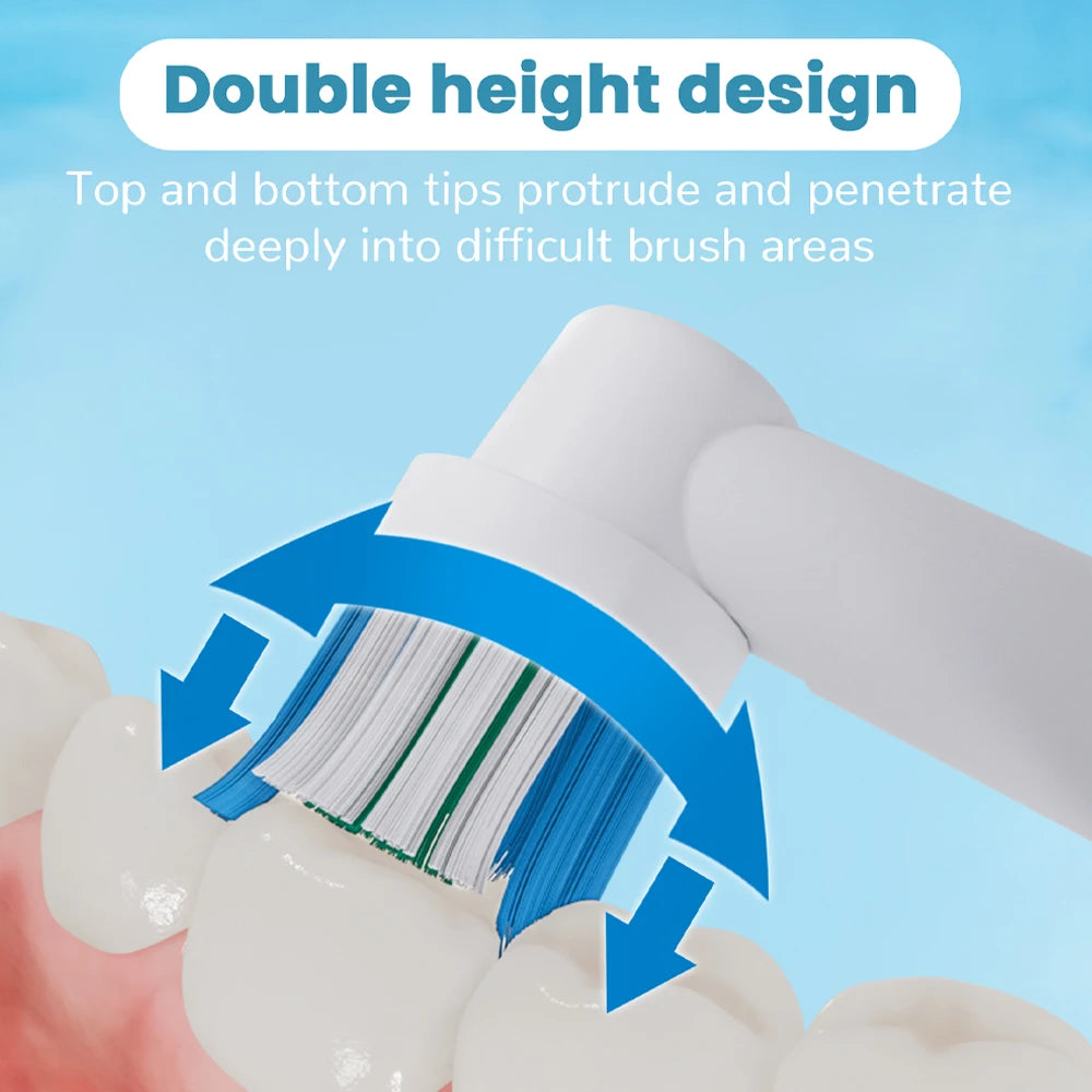 Replacement Toothbrush Heads Compatible with Oral B Braun Electric Toothbrushes Brush Head Refills 1000 1500 3000 7000 7500 8000