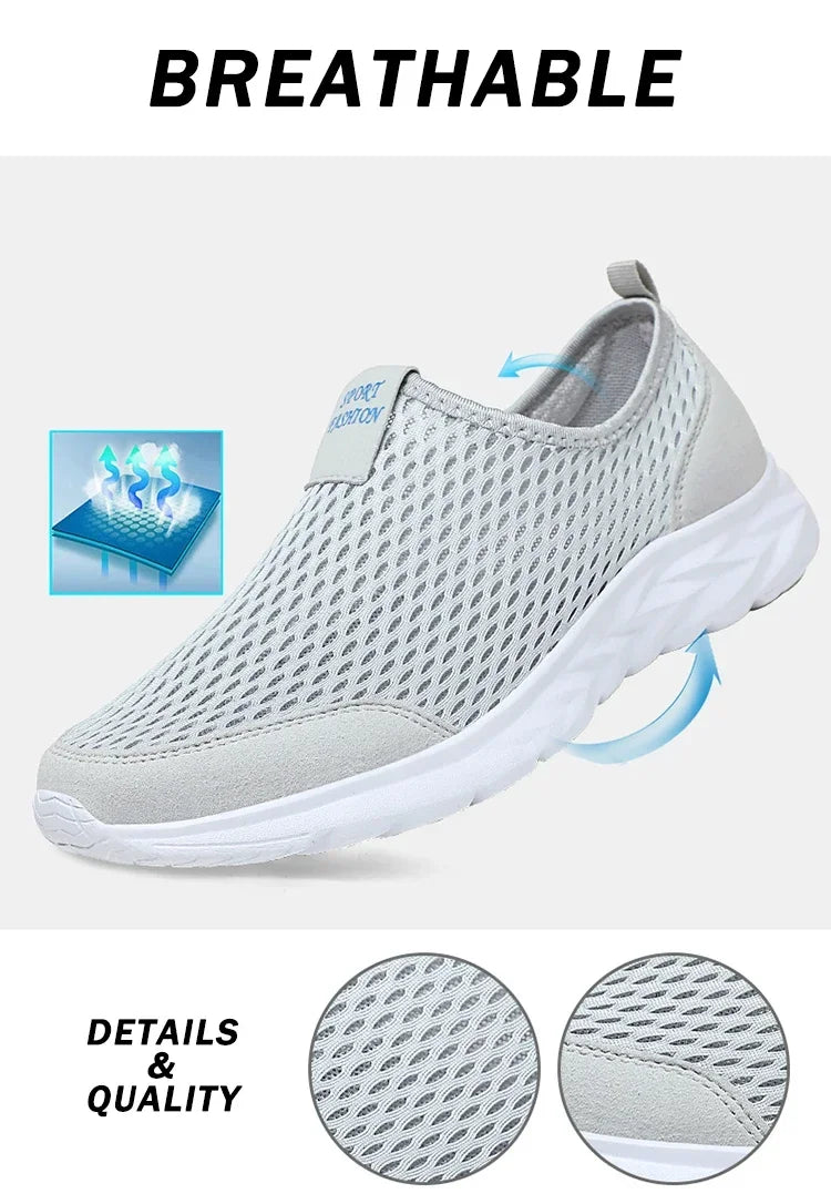2026 New Shoes Men Loafers Light Walking Breathable Summer Comfortable Casual Shoes Men Sneakers Zapatillas Hombre Plus