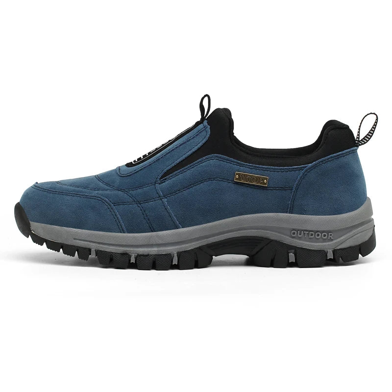 Classic Outdoor Men Sneakers Spring Slip On Casual Shoes Breathable Suede Leather Shoe Anti-skid Walking Shoe Hot Sale Footwear