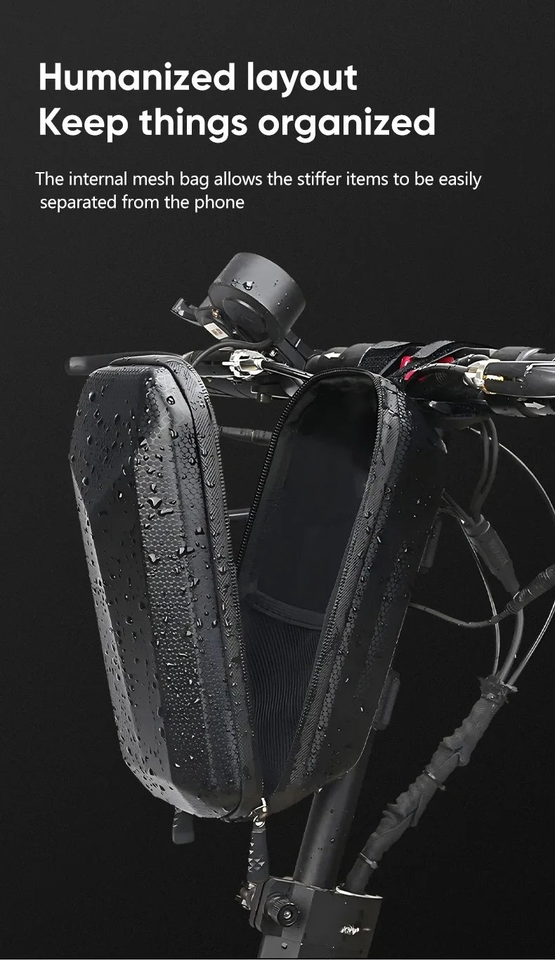 Electric Scooter Bag Storage Electric Bike Handlebar Bag Scooter Storage Bag with Large Capacity Waterproof Front Handlebar Bag - Shoppiline