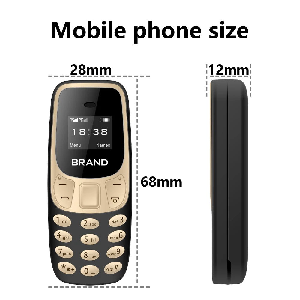 SERVO Small Mobile Phone Bluetooth Dialer Magic voice Low Radiation Telephone Call Recording 2/3 SIM GSM Unlocked Mini Cellphone - Shoppiline