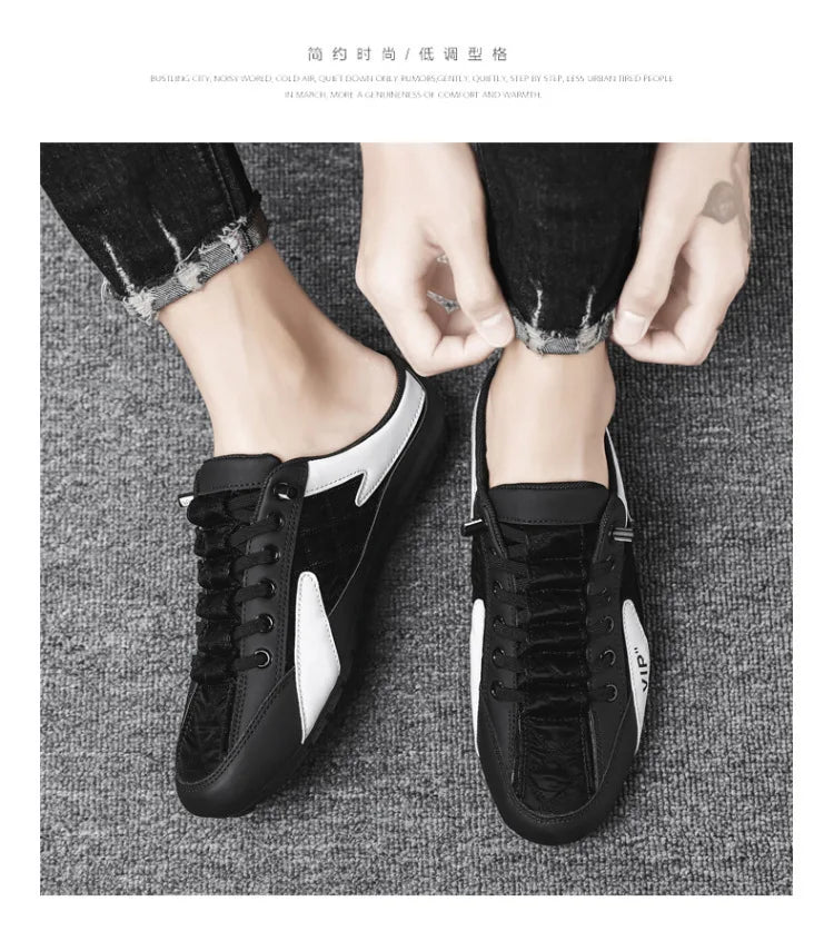 2025 Summer Slippers for Men Trendy Men's Flat Bottom Casual Shoes Soft Sole Support Shoes Men's Sneakers Zapatos De Hombre - Shoppiline