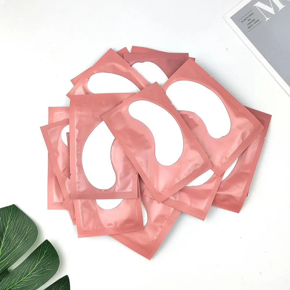 50/500/1000 Stück Hydrogel-Pads für Wimpernverlängerung, Unteraugenpads, Wimpernsticker, Tools, Großhandel LAUKISS