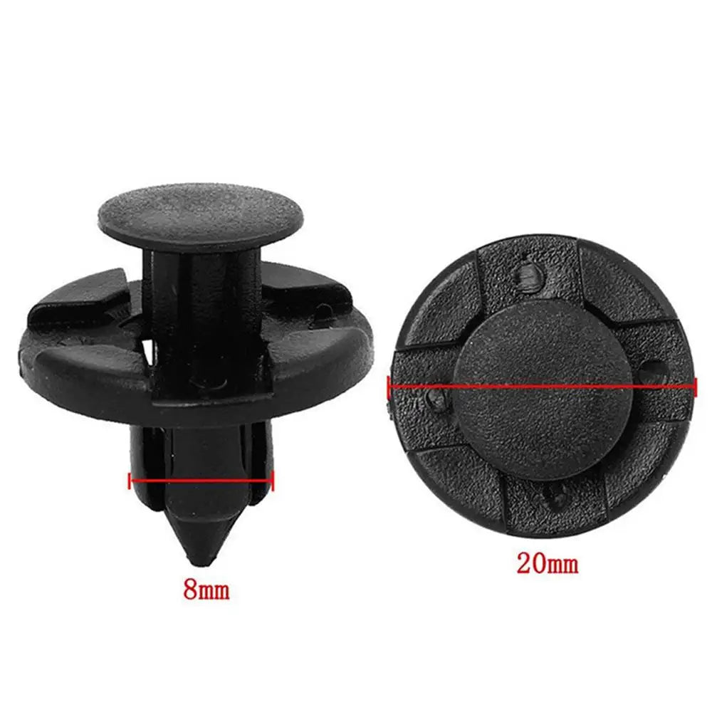 50/100/200PCS Auto Bumper Clips Fender Push 8mm Rivet Retainer Plastic Car Fastener Clip Universal Car Rivet Fasteners