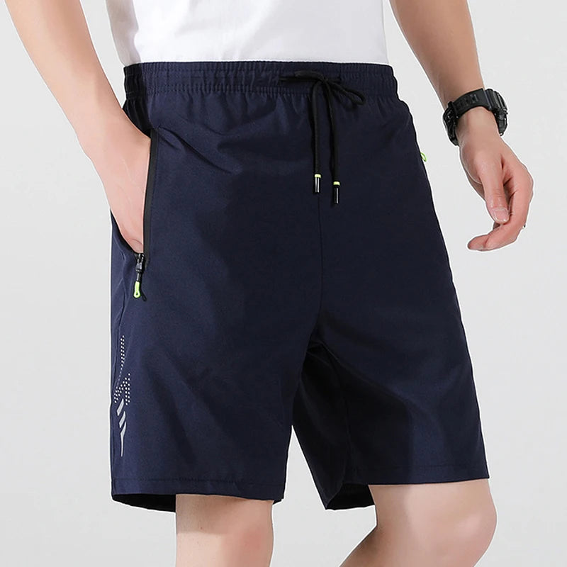 Men's Shorts Summer Football Soccer Sports Short Pants Breathable Drawstring Quick Dry Running Sports Shorts Men Jogging Bottom