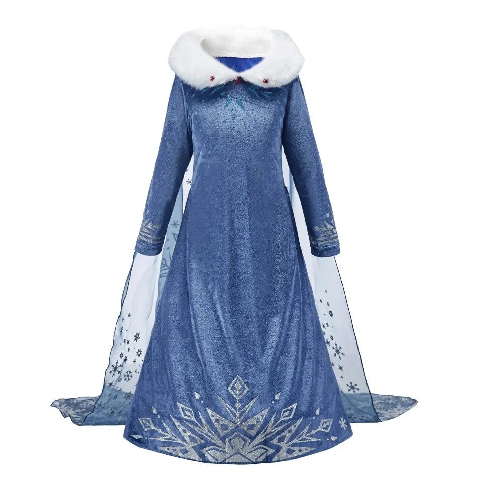 Kids Cinderella Costume Princess Dress for Girls Children Rapunzel Snow White Belle Jasmine Elsa Aurora Cosplay Carnival Dresses