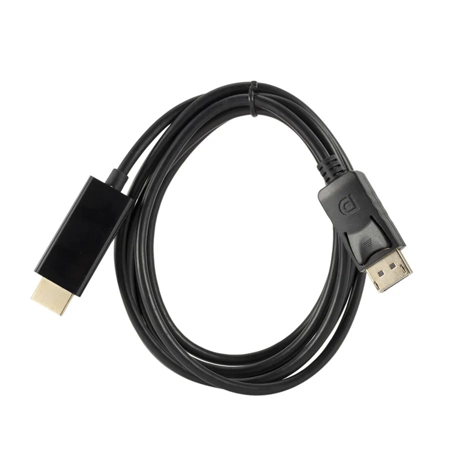 Dp To HDMI-compatible Cable 1.8m 1080 HD Adapter Cable Computer Monitor Cable Converts Large Dp To Hdmi For PC Laptop Projector
