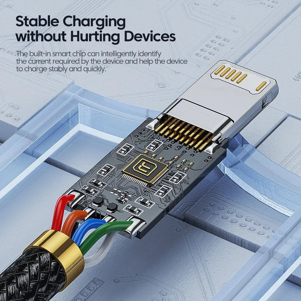 Toocki USB Lightning Cable For iPhone 14 13 12 11 Pro PlusMax Xs Xr 8 Fast Charging USB Wire For iPhone Charging Data Cord Cable