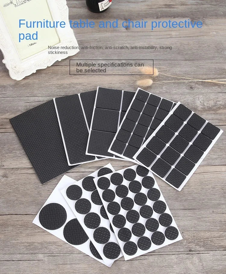 Self Adhesive Furniture Leg Feet Protector Pad Chair Leg Pad Anti-Skid Scratch DIY Resistant Furniture Feet Floor Protector Pads