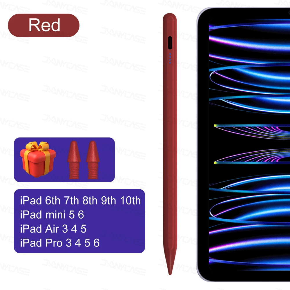 For iPad Pencil 2025 M3 Stylus Pen for Air 6 M2 Pro M4 M5 with Palm Rejection for iPad Pro 11 12.9 13 7/8/9/10/11th Mini5 6 7
